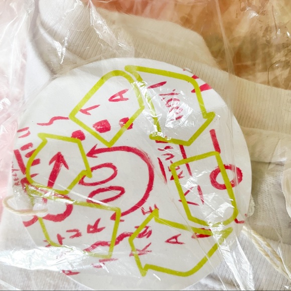 Everybody.World Smiley Face Boxy Trash Cotton Cropped Graphic T-Shirt Medium - Picture 5 of 5